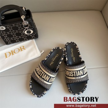 디올 DIOR 힐 샌들 슬리퍼