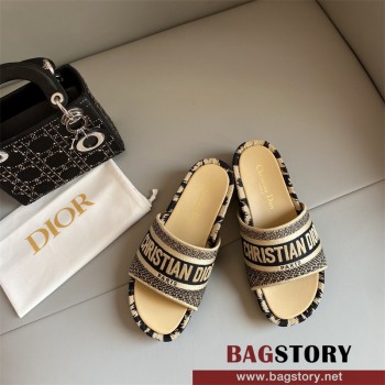 디올 DIOR 힐 샌들 슬리퍼