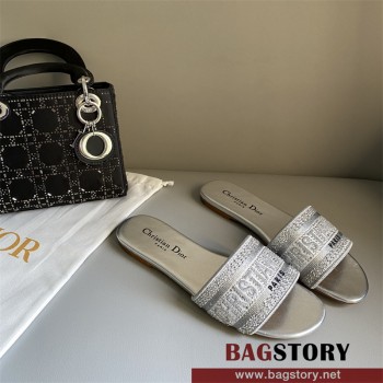 디올 DIOR 힐 샌들 슬리퍼