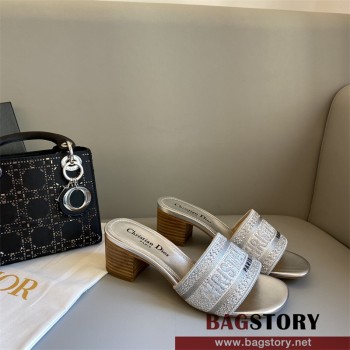 디올 DIOR 힐 샌들 슬리퍼