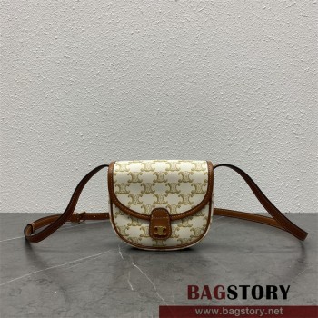 셀린느 CELINE 베사체 미니 트리오페 캔버스 여성 크로스백 196702