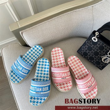 디올 DIOR 힐 샌들 슬리퍼