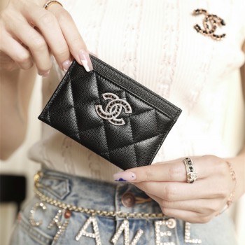 샤넬 CHANEL 클래식 캐비어 카드지갑