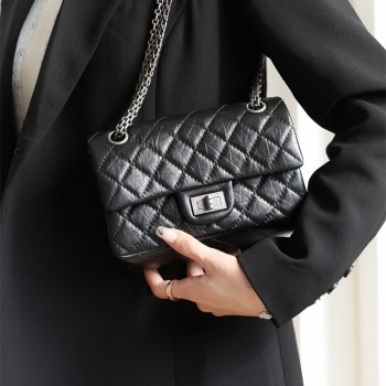 샤넬 CHANEL 빈티지 은장 금장 플랩백 20CM