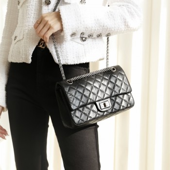 샤넬 CHANEL 빈티지 은장 금장 플랩백 24CM