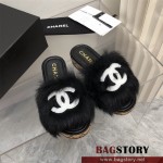 샤넬 CHANEL 힐 샌들 슬리퍼