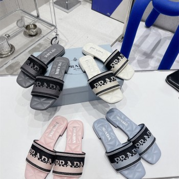 프라다 PRADA 힐 샌들 슬리퍼