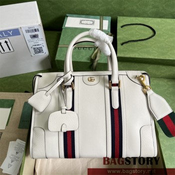 구찌 GUCCI 바울레토 캔버스 미디엄 탑 핸들백 715666