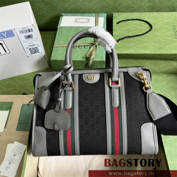 구찌 GUCCI 바울레토 캔버스 미디엄 탑 핸들백 715666