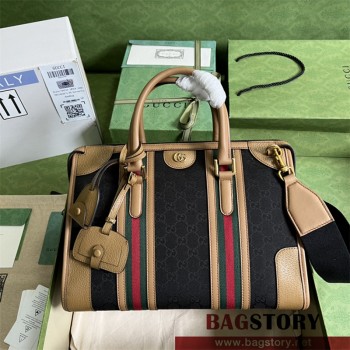 구찌 GUCCI 바울레토 캔버스 미디엄 탑 핸들백 715666