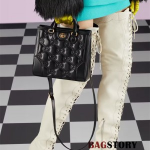 구찌 GUCCI  GG 마틀라세 미니 탑 핸들백 728309