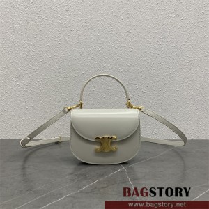 셀린느 CELINE 틴 베사체 트리옴페 샤이니 카프스킨 탑핸들백 101063