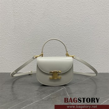 셀린느 CELINE 틴 베사체 트리옴페 샤이니 카프스킨 탑핸들백 101063