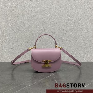 셀린느 CELINE 틴 베사체 트리옴페 샤이니 카프스킨 탑핸들백 101063