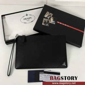 프라다 PRADA   빈티지 카프스킨 사피아노 클러치백  2NG005