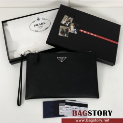 프라다 PRADA   빈티지 카프스킨 사피아노 클러치백2NG005