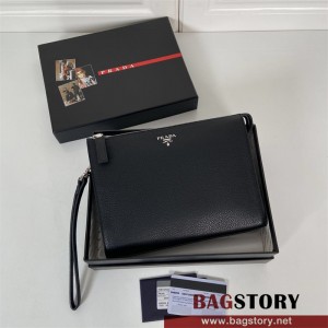 프라다 PRADA   빈티지 카프스킨 사피아노 클러치백 2NE009