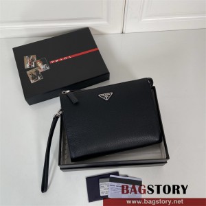 프라다 PRADA   빈티지 카프스킨 사피아노 클러치백 2NE009