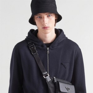 프라다 PRADA 리나일론 사피아노 가죽 숄더 백 2VH160