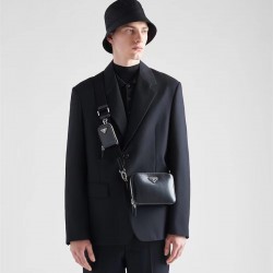 프라다 PRADA 삼각로고 브리크 파우치 크로스백 2VH070