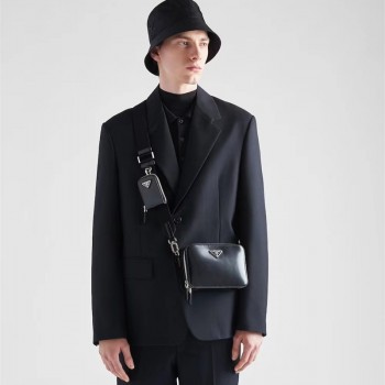 프라다 PRADA 삼각로고 브리크 파우치 크로스백 2VH070