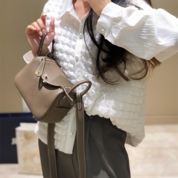 에르메스 HERMES 미니 린디 Mini Lindy Togo가죽 금장 은장