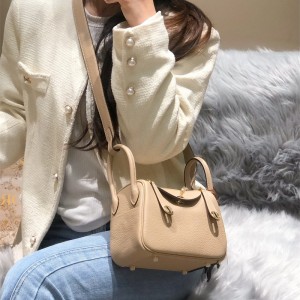 에르메스 HERMES 미니 린디 Mini Lindy Togo가죽 금장 은장