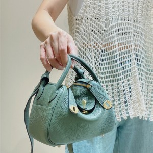 에르메스 HERMES 미니 린디 Mini Lindy Togo가죽 금장 은장