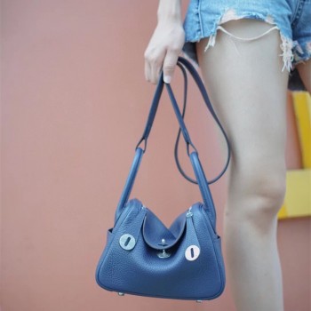 에르메스 HERMES 미니 린디 Mini Lindy Togo가죽 금장 은장