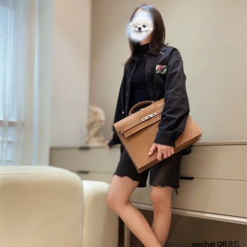 에르메스 HERMES 켈리백 Kelly Togo가죽 금장 은장 38cm