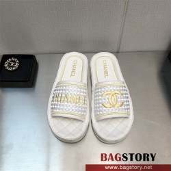 샤넬 CHANEL 힐 샌들 슬리퍼