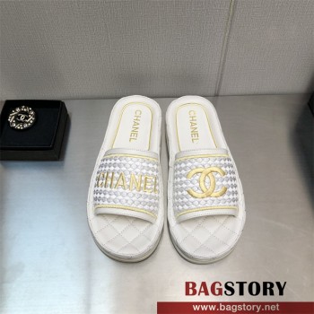 샤넬 CHANEL 힐 샌들 슬리퍼