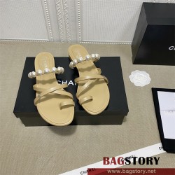 샤넬 CHANEL 힐 샌들 슬리퍼