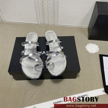 샤넬 CHANEL 힐 샌들 슬리퍼