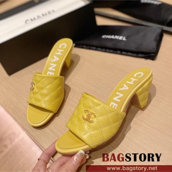 샤넬 CHANEL  힐 샌들 슬리퍼