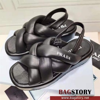 프라다 PRADA 힐 샌들 슬리퍼