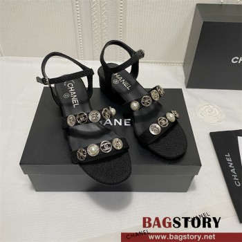 샤넬 CHANEL 힐 샌들 슬리퍼