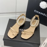 샤넬 CHANEL 힐 샌들 슬리퍼