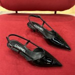 샤넬 CHANEL 힐 샌들 슬리퍼 2.5cm