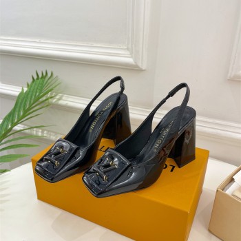 루이비통 LV 힐 샌들 슬리퍼 8.5cm