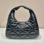 프라다 PRADA 라지 탑스티치드 나파 가죽백  1BC183