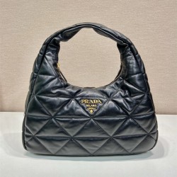 프라다 PRADA 라지 탑스티치드 나파 가죽백  1BC183
