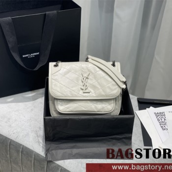 입생로랑 YSL 633151 22CM 니키 크링클 레더 숄더백