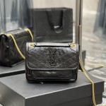 입생로랑 YSL 633151 22CM 니키 크링클 레더 숄더백