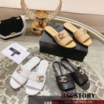 샤넬 CHANEL 힐 샌들 슬리퍼 여성용