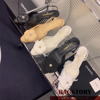 샤넬 CHANEL 힐 샌들 슬리퍼 5cm