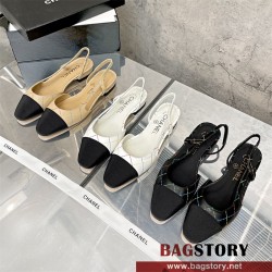 샤넬 CHANEL 힐 샌들 슬리퍼 여성용 3cm