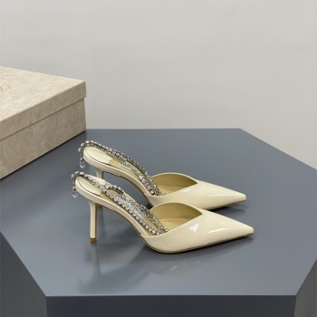 지미추 JimmyChoo 힐 샌들 슬리퍼 8.5cm