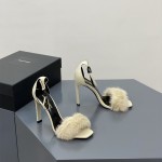 입생로랑 YSL 힐 샌들 슬리퍼 9cm