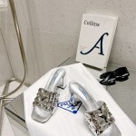 프라다 PRADA 힐 샌들 슬리퍼 여성용 7cm